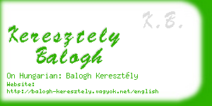 keresztely balogh business card